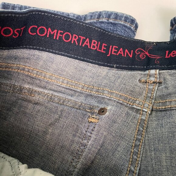 Lee The Most Comfortable Jean Straight Leg Women’s 35x30 Blue High Rise Stretch - Picture 6 of 10